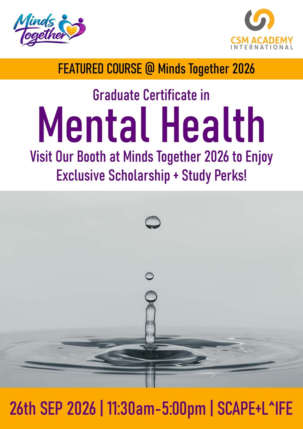 Featured Course of Minds Together 2026 - Graduate Certificate in Mental Health