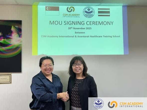 CSM Academy International and Anantarak Healthcare Training School Signs MOU