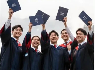 CSM Academy graduates celebrating with their certificates